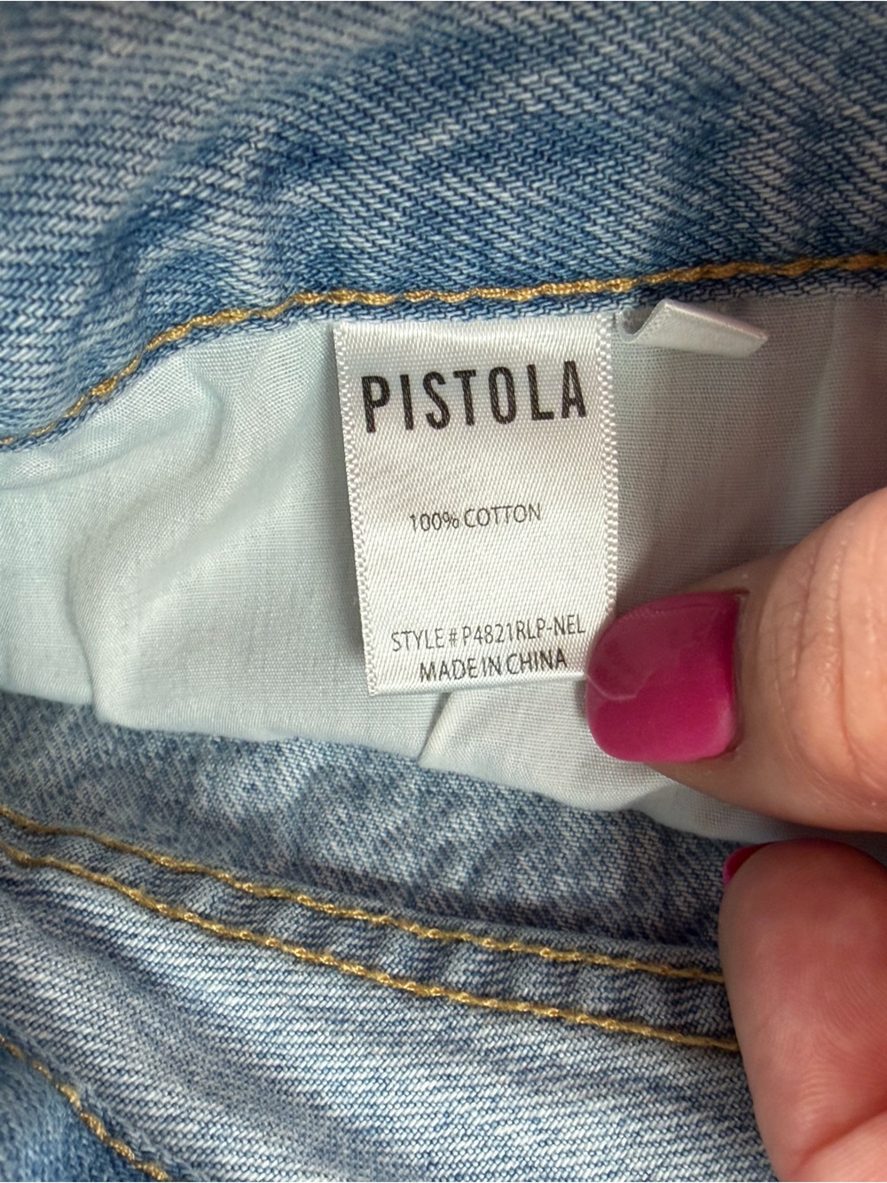 PISTOLA Light Wash Distressed Cut-Off Shorts - 26 - Picture 5 of 7
